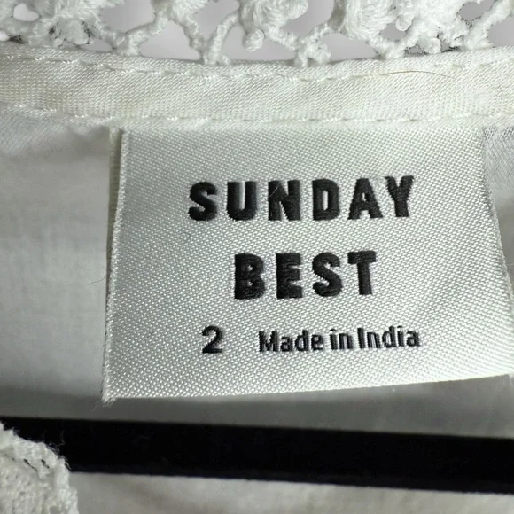 Sunday Best “Tauriel” White Ruffled Tiered Mini Dress - Picture 9 of 9